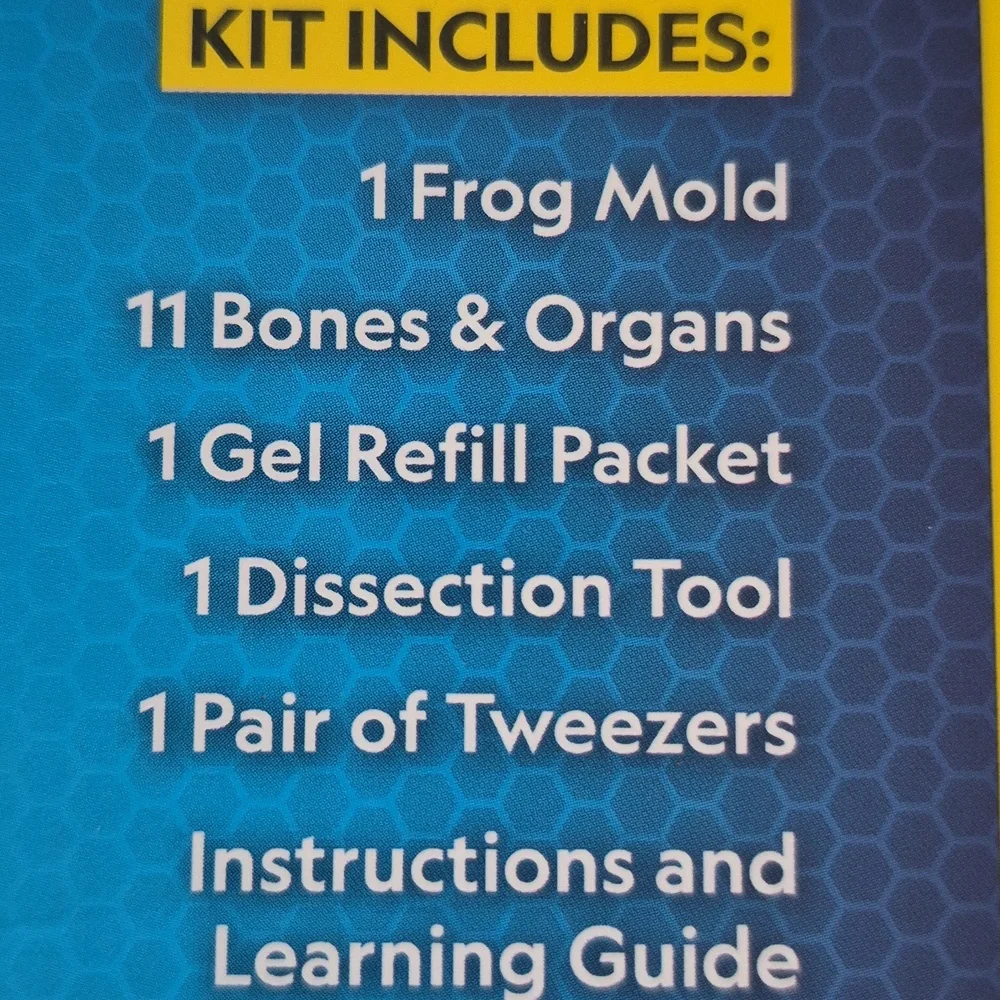 NATIONAL GEOGRAPHIC Glow In The Dark frog dissection kit HOMESCHOOL science STEM